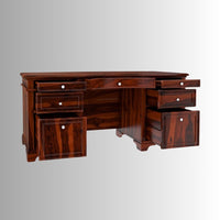 Pino Wooden Study Table (Mahagony)