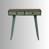 Dravin Wooden Distress Study Laptop Table (Green Distress)