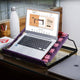 Bunai Handowen Laptop Stand (Purple and Multicolor)