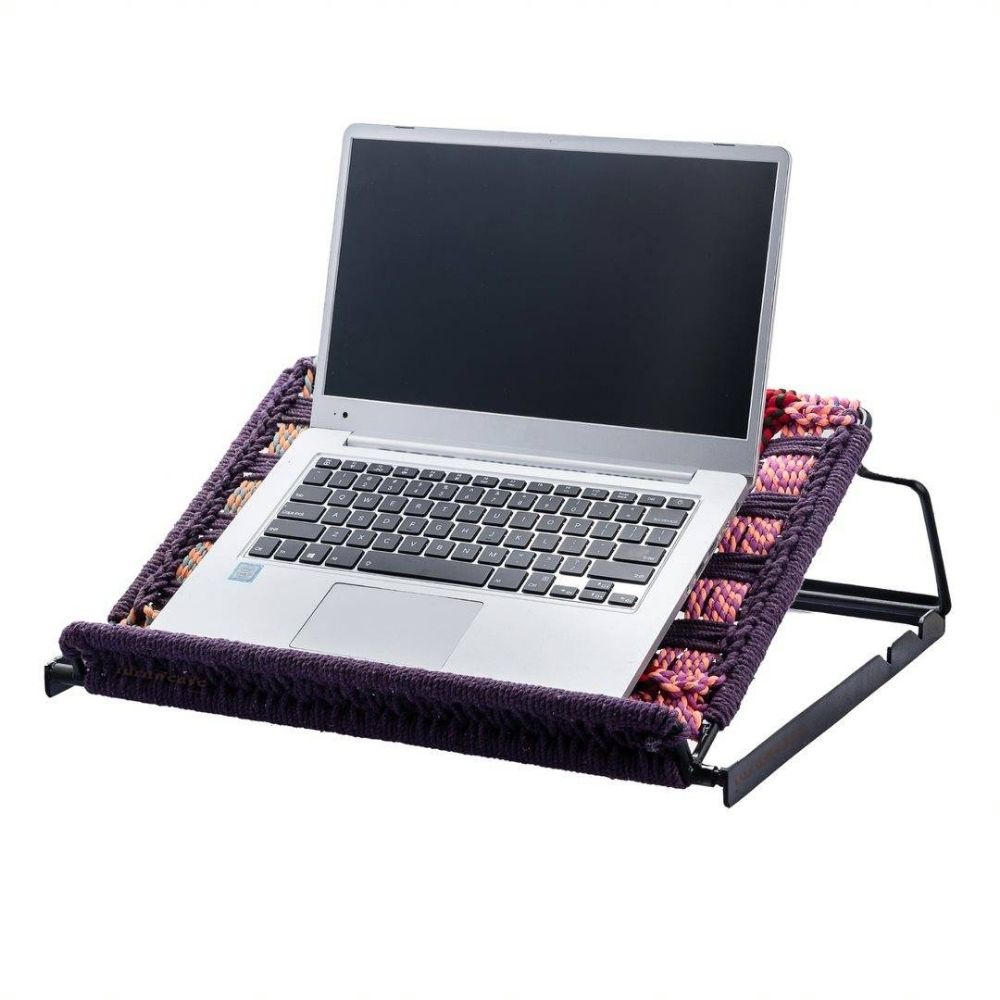 Bunai Handowen Laptop Stand (Purple and Multicolor)