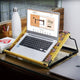 Bunai Handowen Laptop Stand (Yellow and Multicolor)