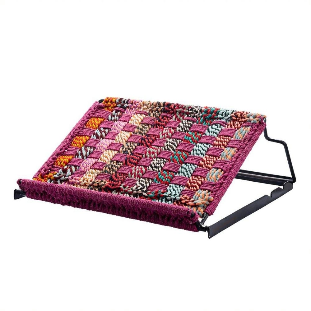 Bunai Handowen Laptop Stand (Pink and Multicolor)