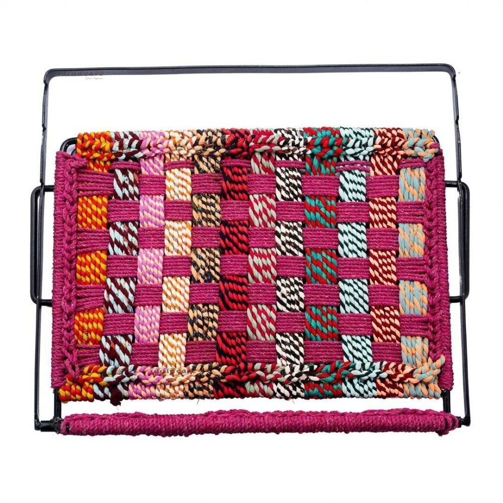 Bunai Handowen Laptop Stand (Pink and Multicolor)