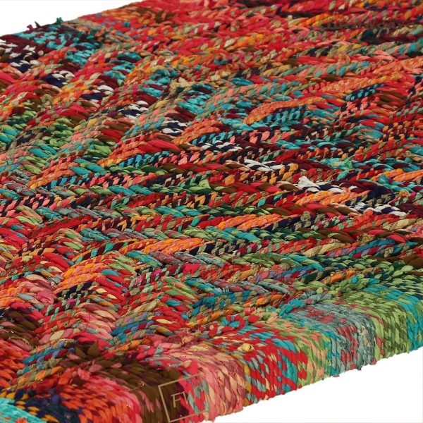 Furnweave Wooden Handwoven Charpai Multicolor by Furnweave