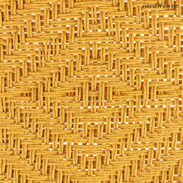 Furnweave Wooden Handwoven Charpai Yellow by Furnweave