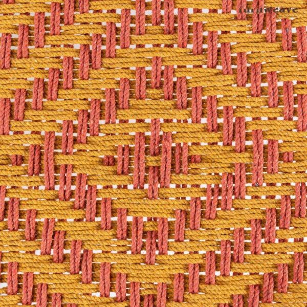 Furnweave Wooden Handwoven Charpai Yellow and Orange by Furnweave