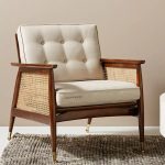 Buy Kiansh Wooden Rattan Chair with Upholstery - Furnweave