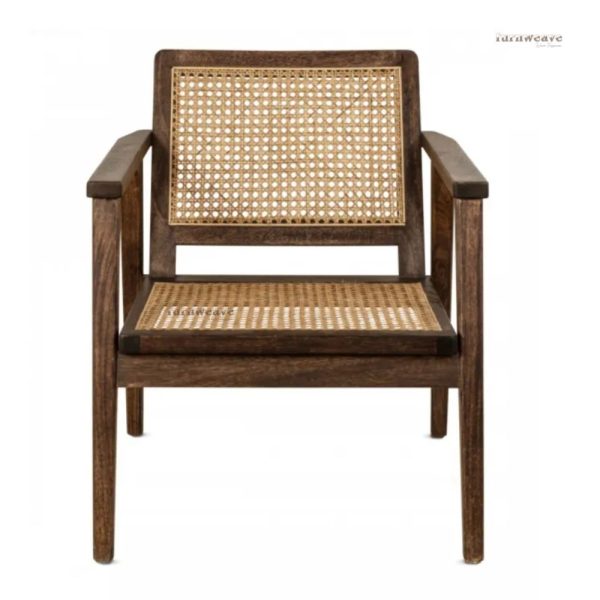 Sanya Wooden Wicker Arm Chair by Furnweave