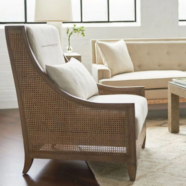 Buy Abhis Wooden Rattan Lounge Chair Online - Furnweave