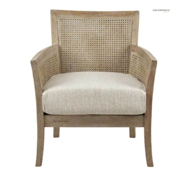 Jaga Wooden Rattan Accent Chair by Furnweave