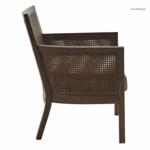 Jaga Wooden Rattan Accent Chair by Furnweave