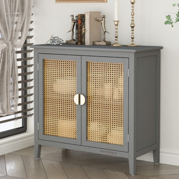 Diva Wooden Rattan Cabinet by Furnweave
