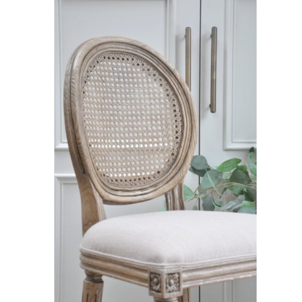 Panish Wooden Wicker Bar Counter Chair by Furnweave