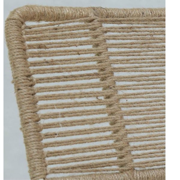 Humera Metal Jute Patio Chair for Garden Balcony (Set of Two) by Furnweave