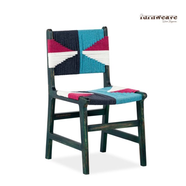 Tikia Wooden Handwoven Chair by Furnweave