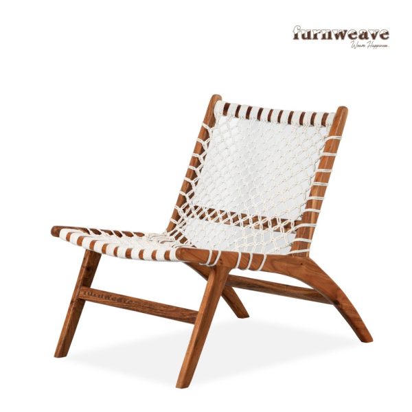Veer Wooden Handwoven Chair by Furnweave
