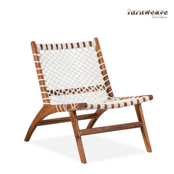 Veer Wooden Handwoven Chair by Furnweave
